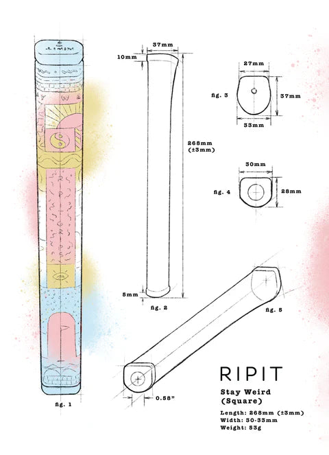 Stay Weird Putter Grip - Sq. Face