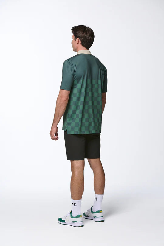 Forest Green Check Polo