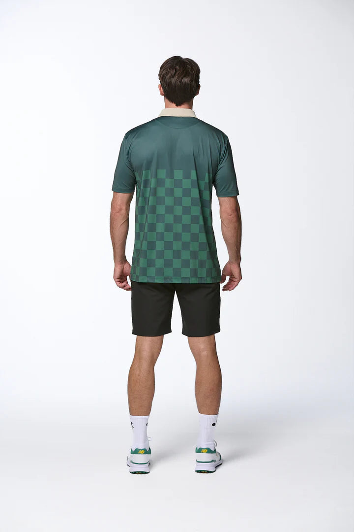 Forest Green Check Polo