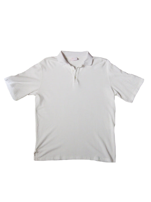 Cotton Eyelet Polo - Off White