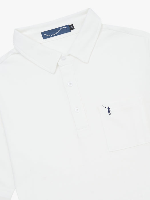 No Laying Up Pocket Polo - White