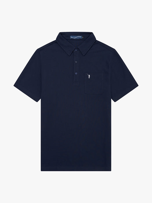 No Laying Up Pocket Polo - Navy