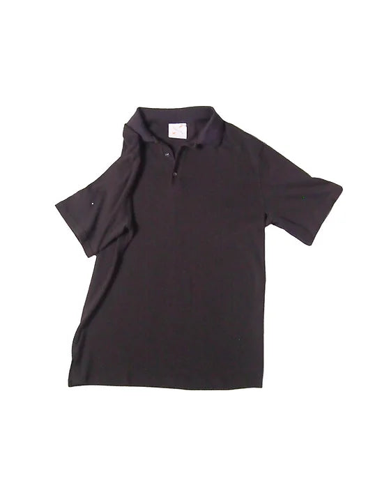 Cotton Eyelet Polo - Chocolate