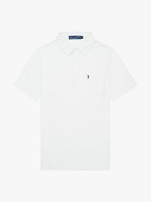 No Laying Up Pocket Polo - White