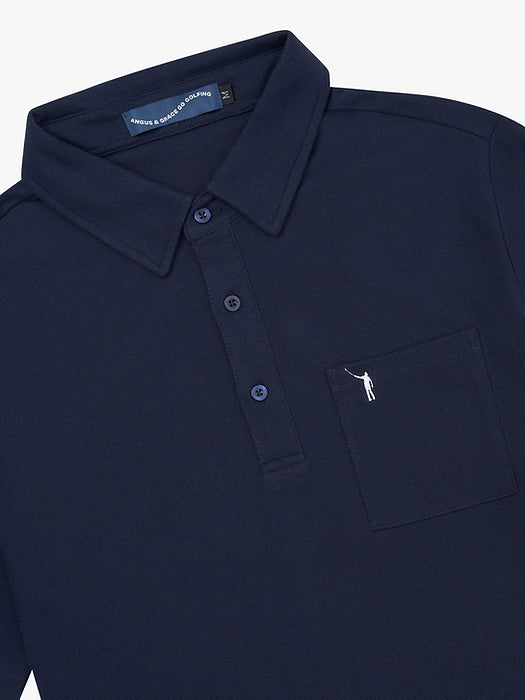 No Laying Up Pocket Polo - Navy