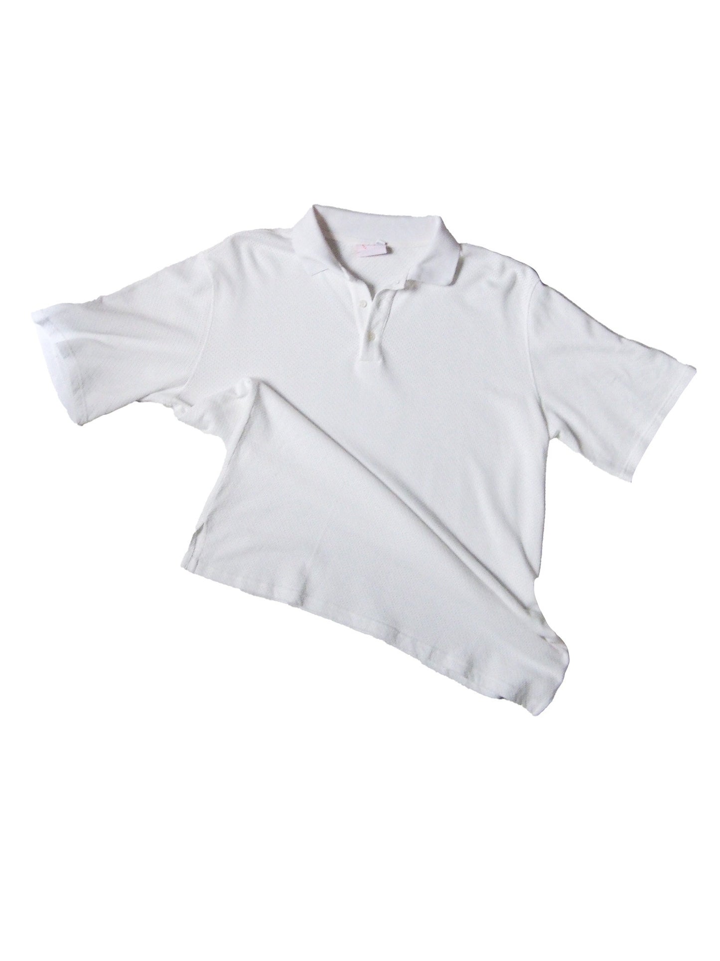 Cotton Eyelet Polo - Off White