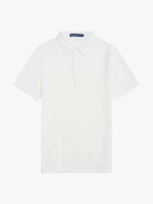 3 Button Pocket Polo - Off White