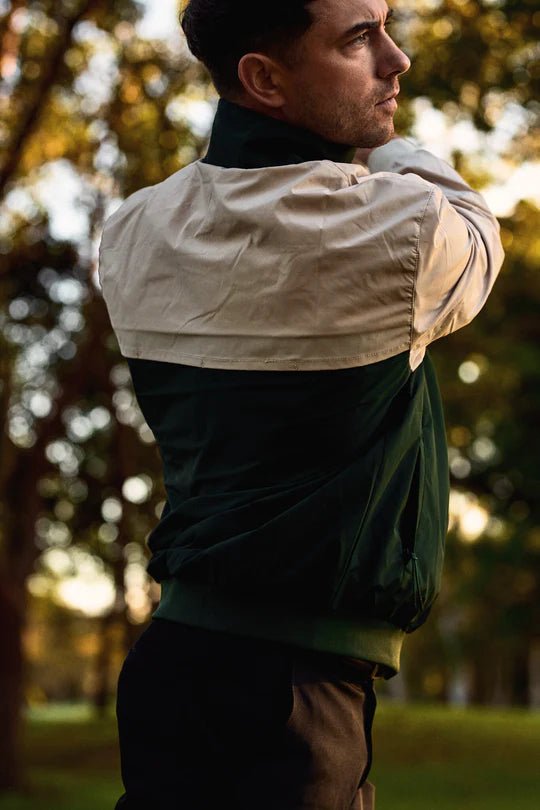 G+H Windbreaker - Sand/Dark Green