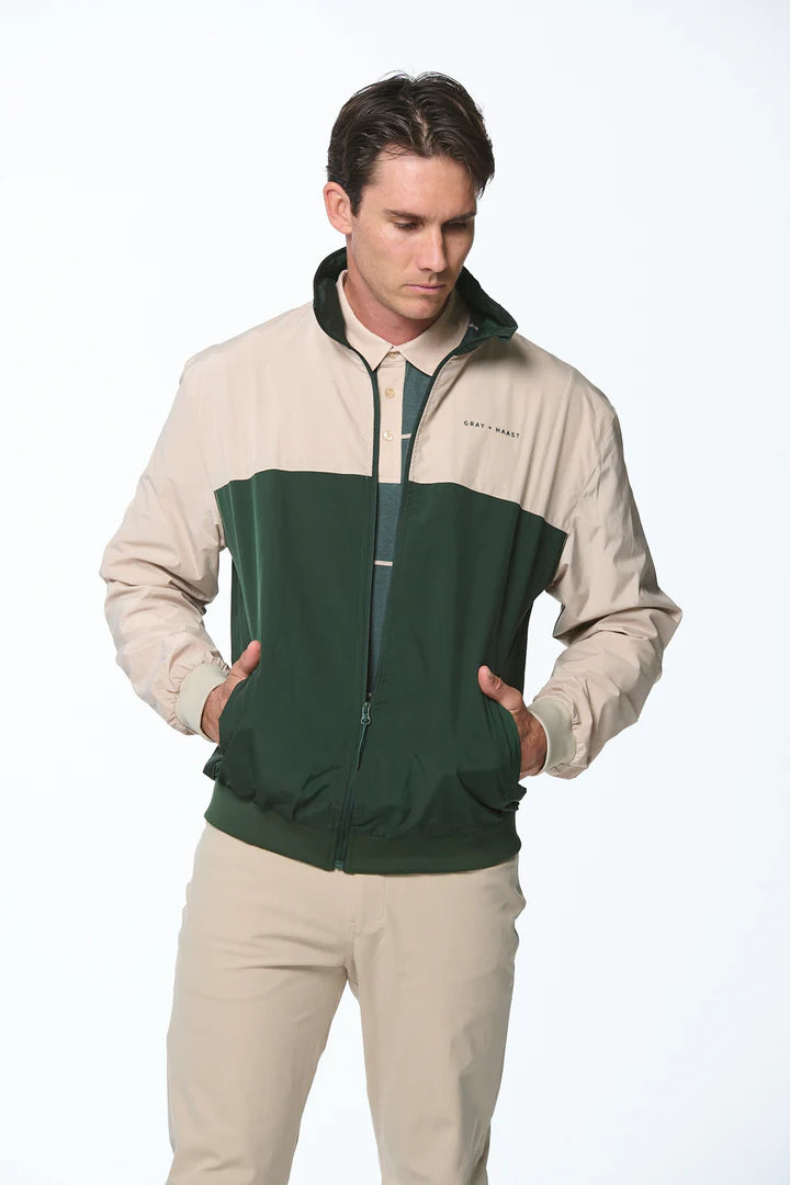 G+H Windbreaker - Sand/Dark Green