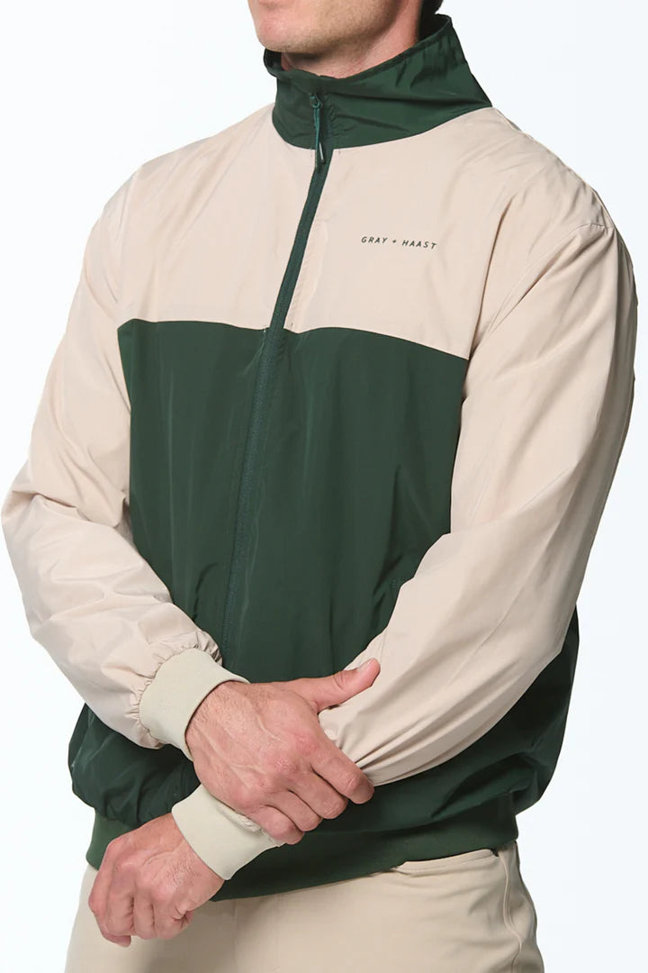 G+H Windbreaker - Sand/Dark Green