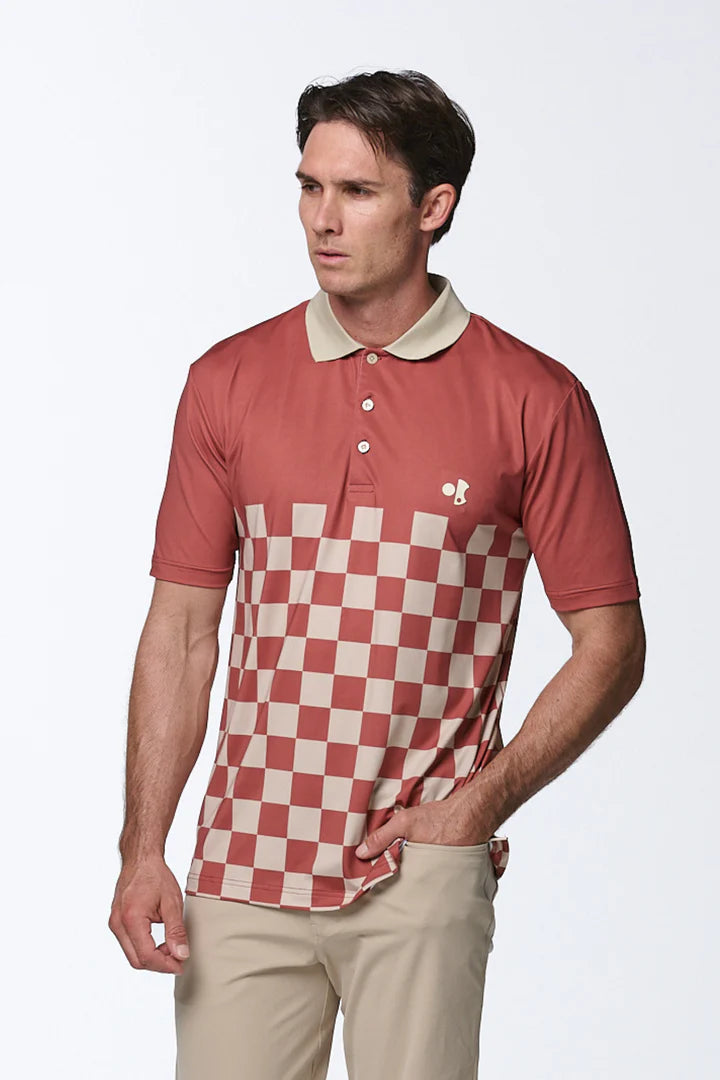 Forest Green Check Polo