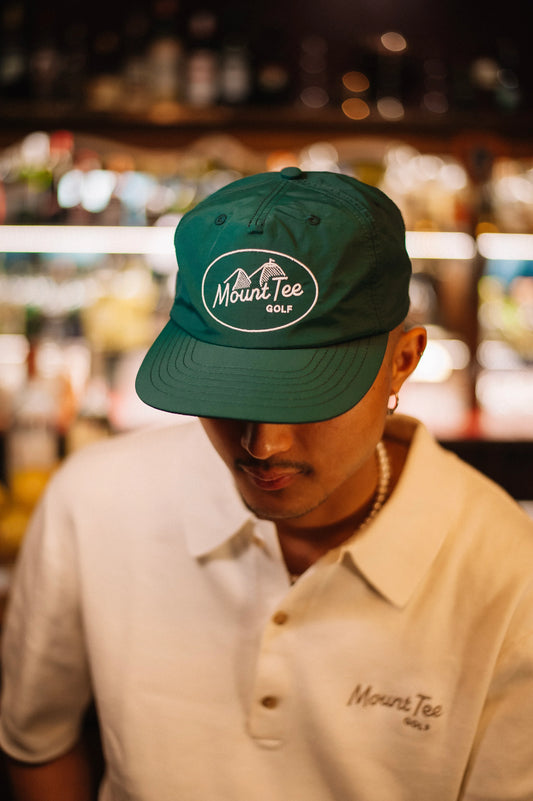 Nylon 5 Panel Cap - Pine