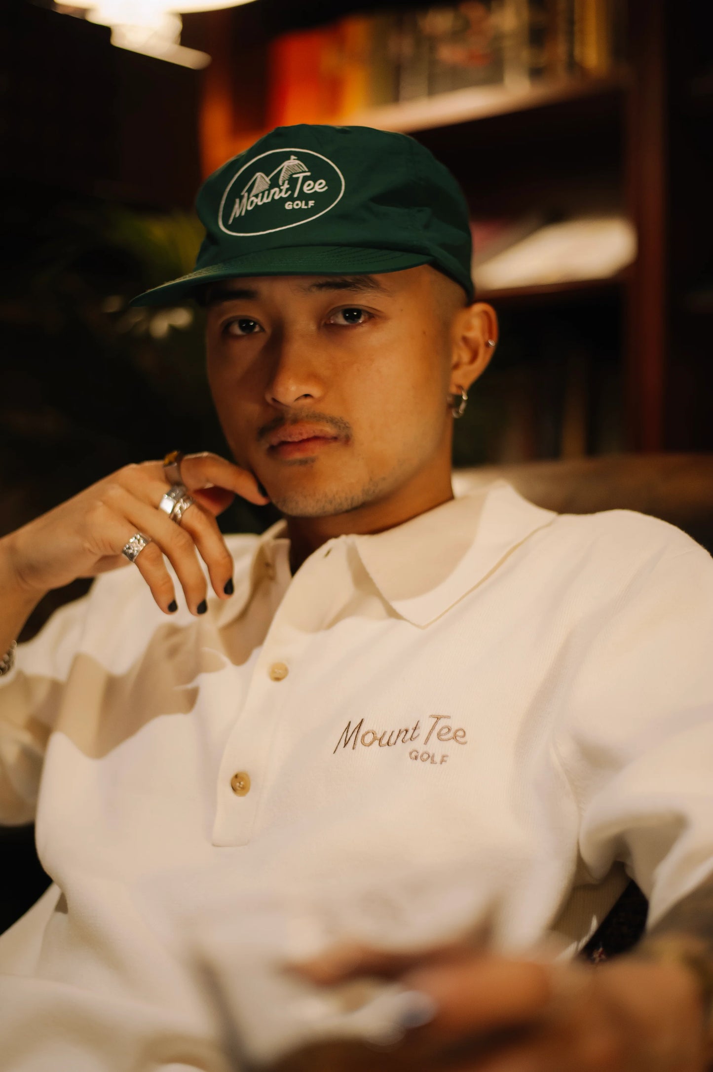 Nylon 5 Panel Cap - Pine