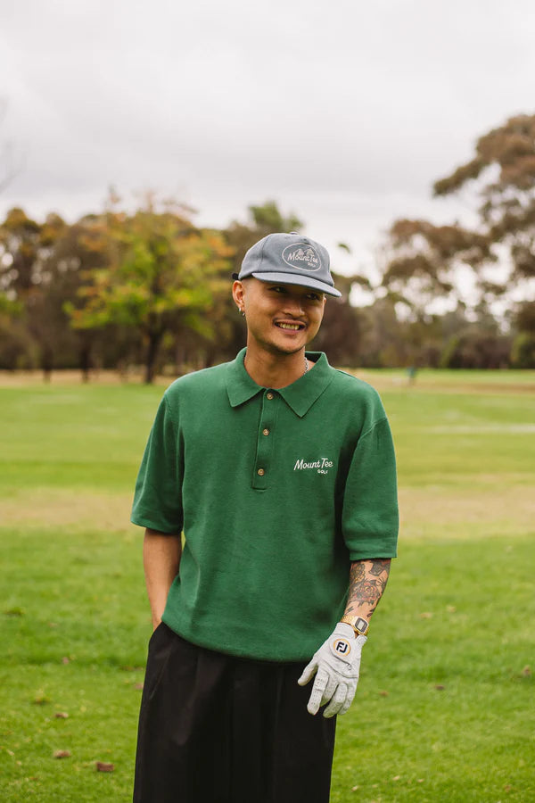 Woodlands Knit Polo Short Sleeve - Pine