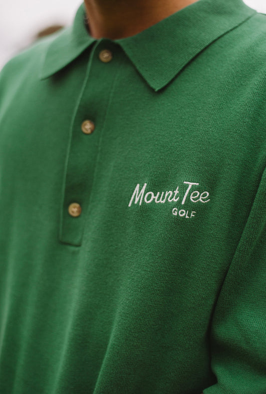 Woodlands Knit Polo - Pine