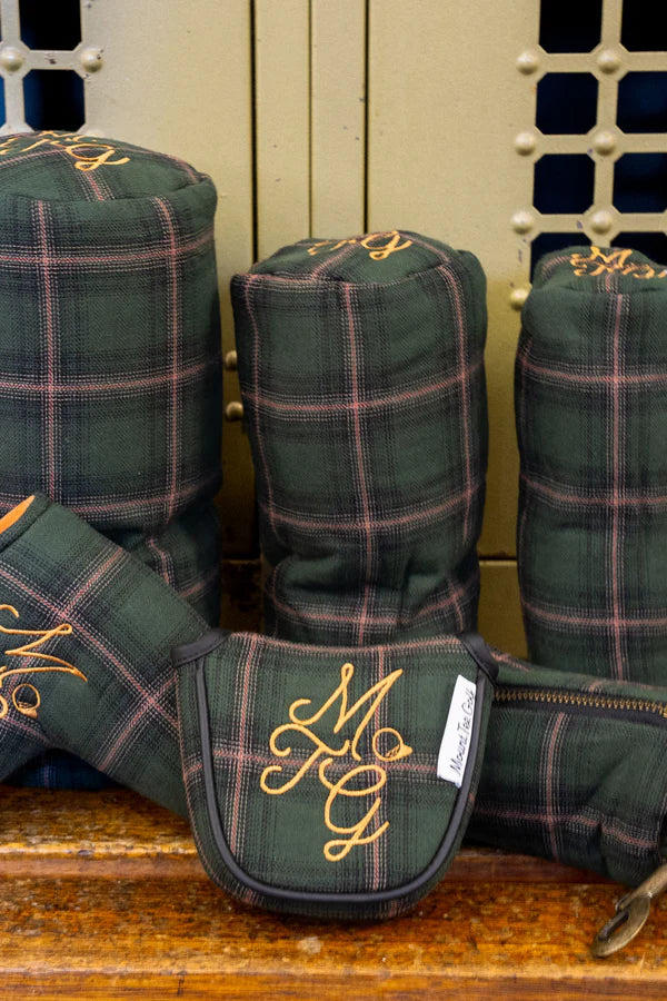 3 Wood Headcover - Green Tartan