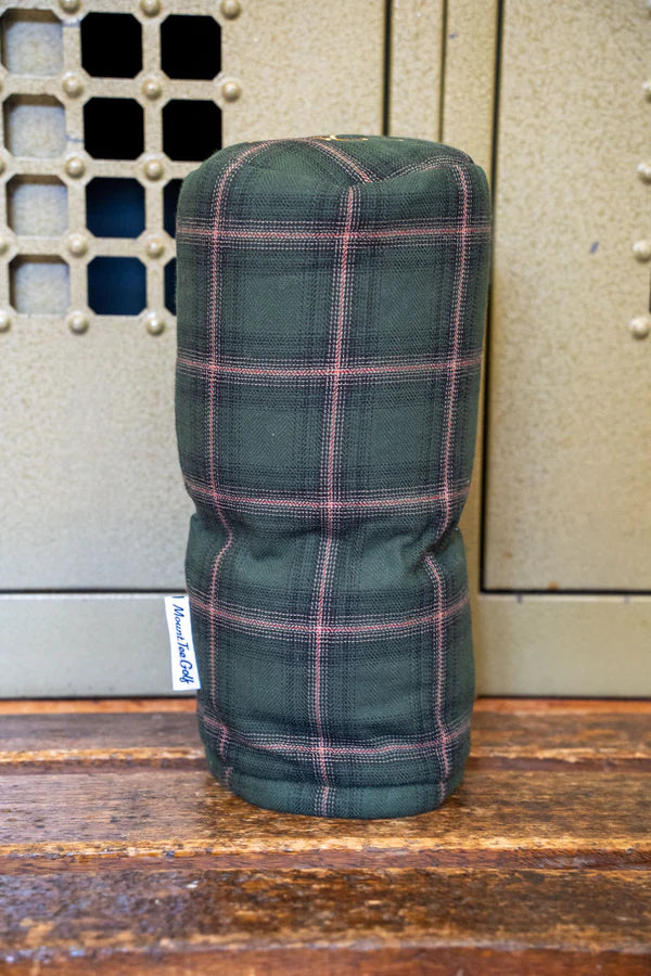 3 Wood Headcover - Green Tartan