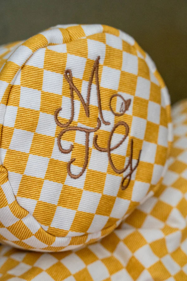 3 Wood Headcover - Mustard Checkered