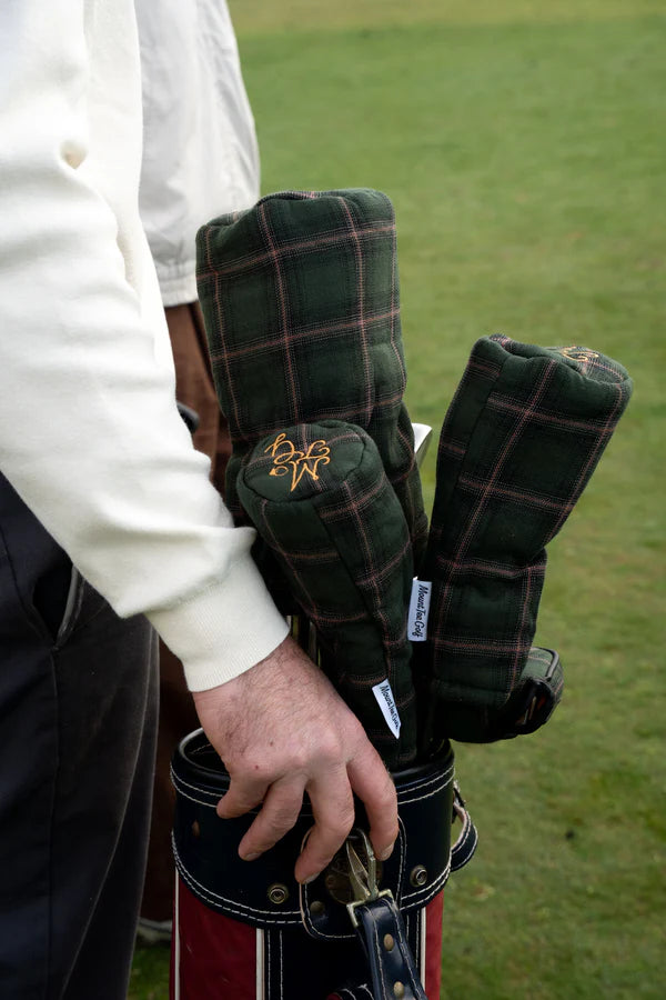 3 Wood Headcover - Green Tartan