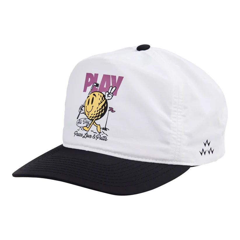 Play All Day Snapback - White